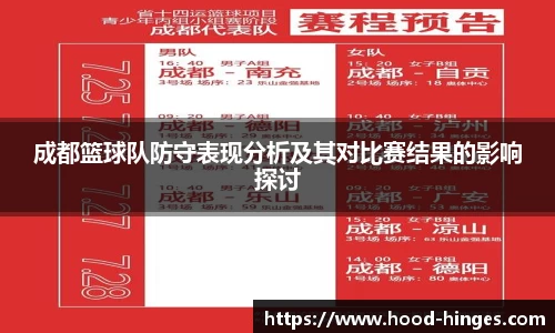 成都篮球队防守表现分析及其对比赛结果的影响探讨
